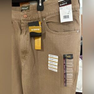 Lee Premium Select Straight Leg Jeans in Tan